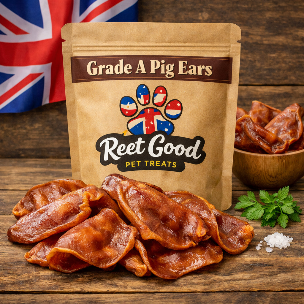 British Grade A pig ear natural dog chew – Reet Good Pet Treats